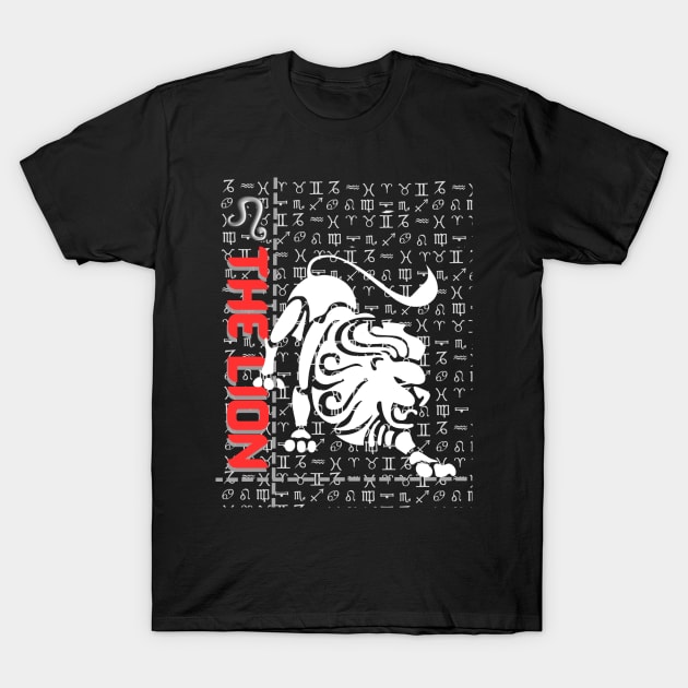 Leo the Lion Zodiac design T-Shirt by QReality